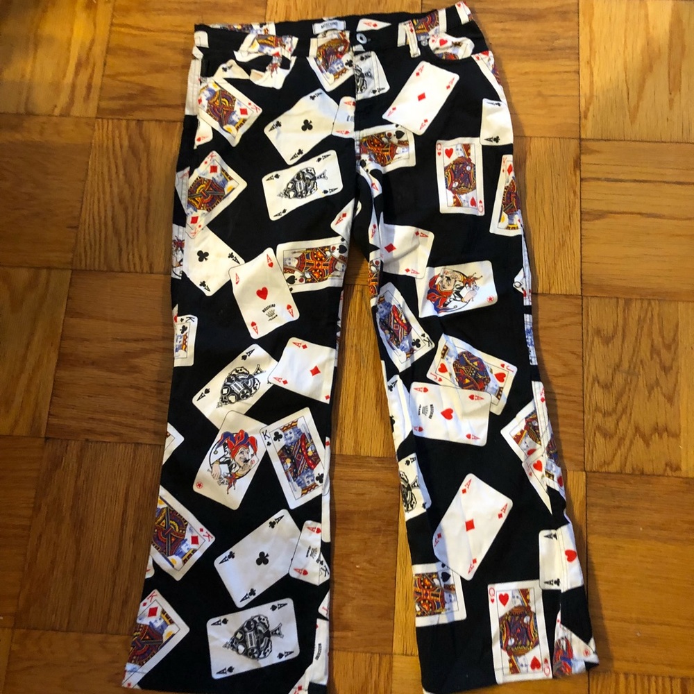 Super fun Mossino Jeans with cards. Size 30
